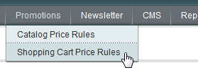 Shopping cart price rules